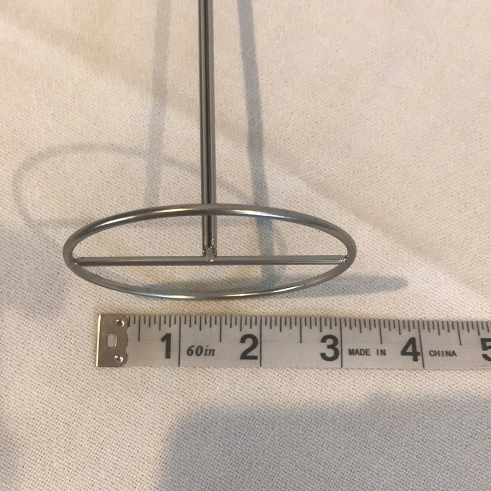 Silver Metal dress form table stand earrings jewelry organizer multiuse feminine